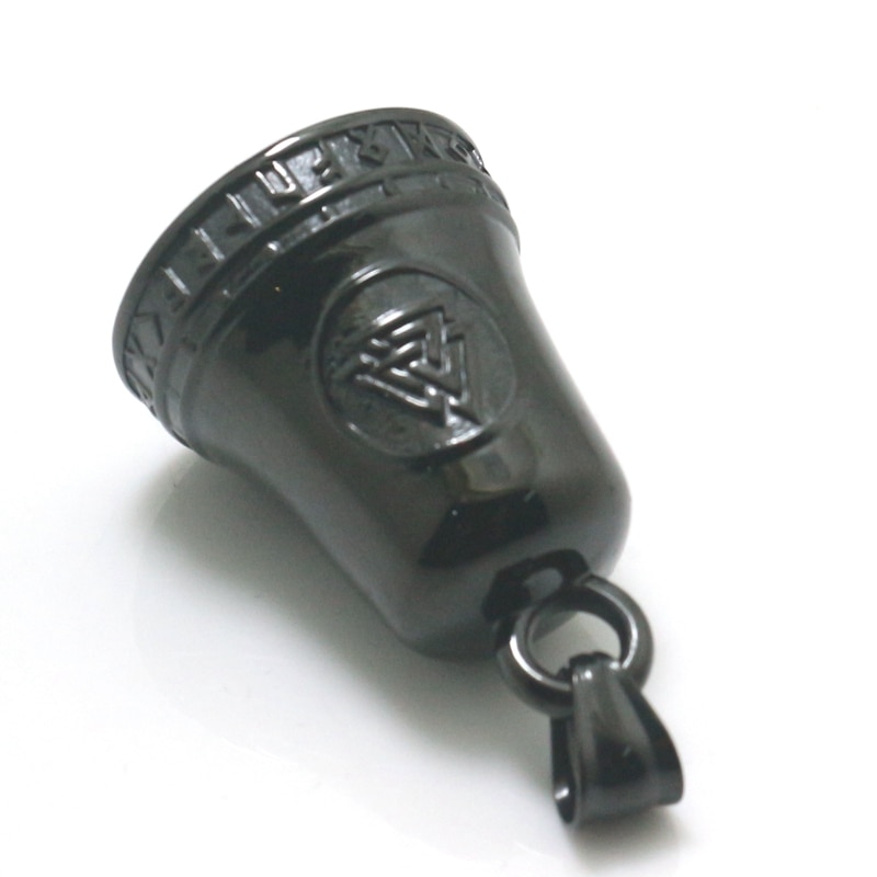 Unisex 316L Stainless Steel Gothic Viking Bell Pendant