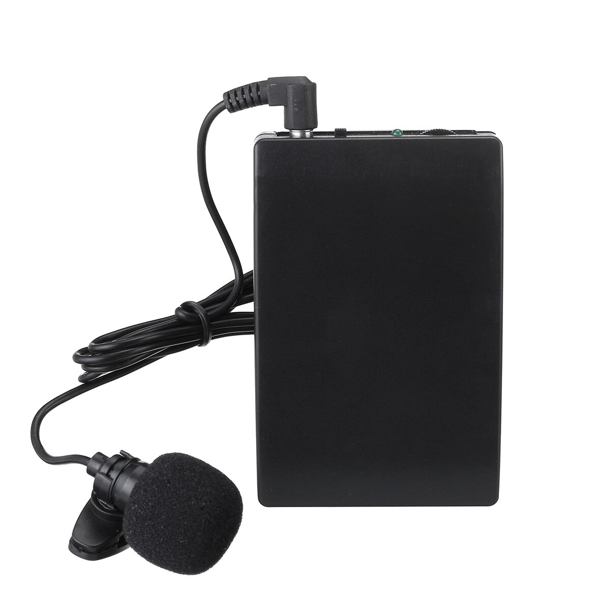 Portable Lavalier Microphone Wireless Cordless Collar Clip Lapel Tie Microphone Mic Transmitter Set for Teacher Office Meeting