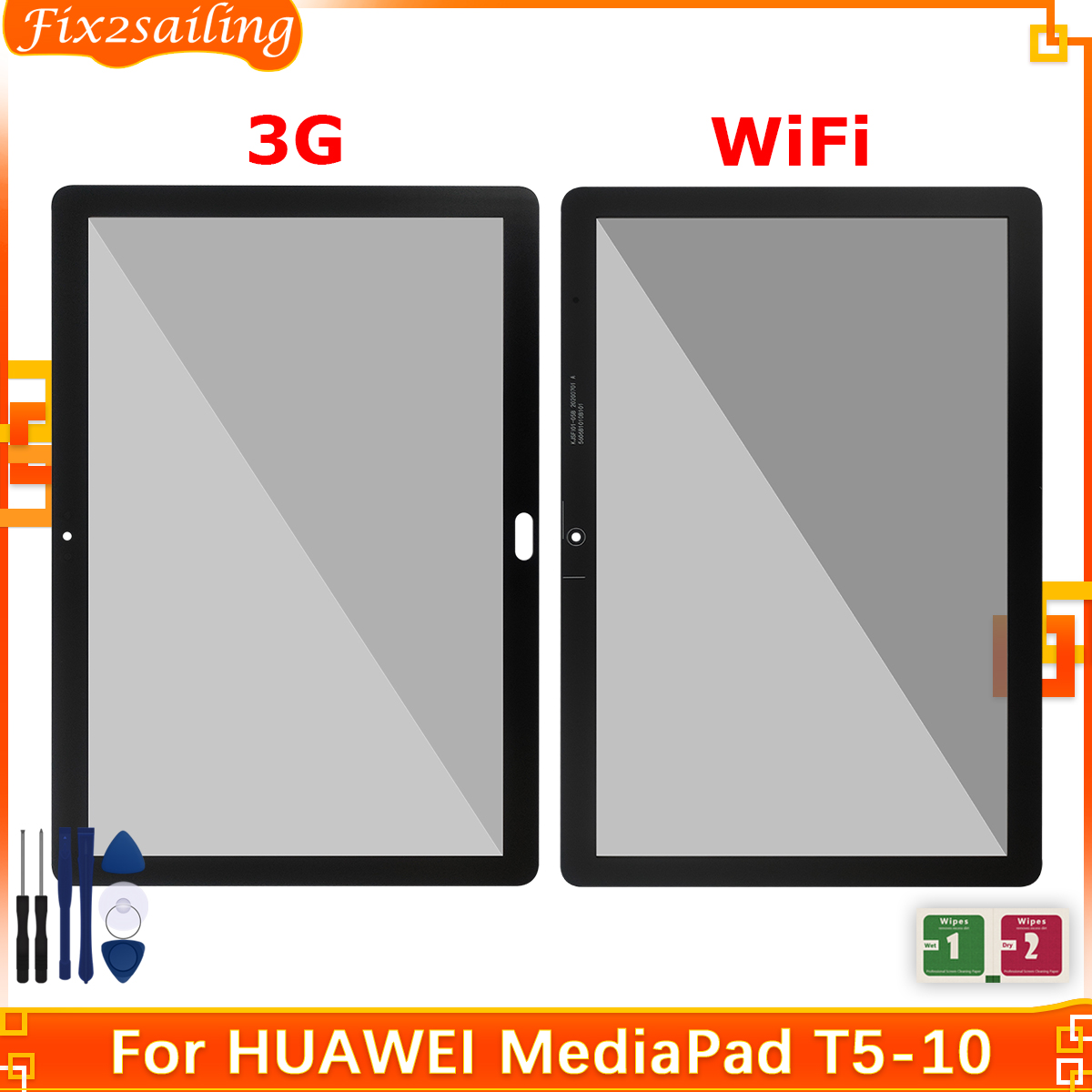 Écran tactile avant de 10.1 pouces pour Huawei MediaPad T5 AGS2-W09HN L09 AGS2-W09 AGS2-L03 AGS2-W19 WIFI 3G