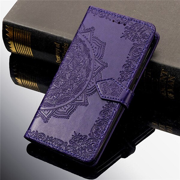 Voor xiaomi redmi note 4 pu leren portemonnee flip case cover voor xiaomi redmi note 4 china stand functie en kaarthouder: T-paars
