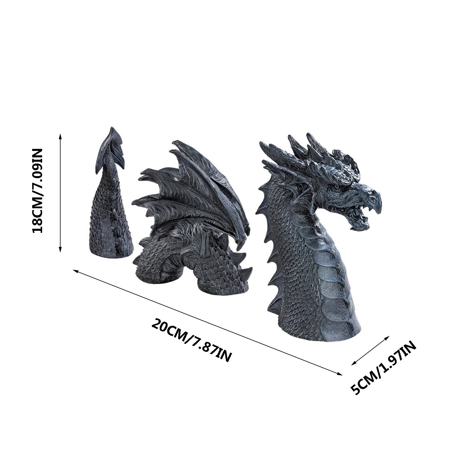Zodiac Dragon Decoration Lucky Feng Shui Chinese Dragon Office Boss Desktop Wine Cabinet Garden Decoration Craft Decor c50