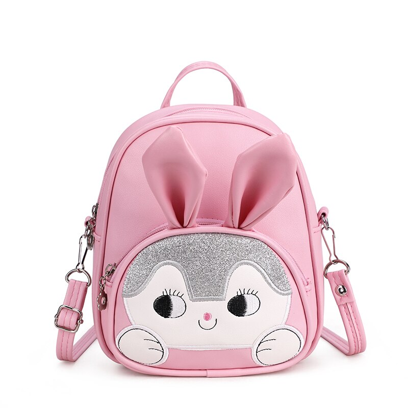 Enfant en bas âge sac à dos fille étudiant sac à dos enfants enfants dessin animé 3D lapin cartable Mini décontracté sacs d'école: pink