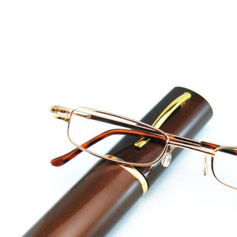 Brown 250 Graden Glazen Lente Voet Metalen Leesbril Houder Pen Ultralichte Bril Lezen Hars Draagbare U3C4