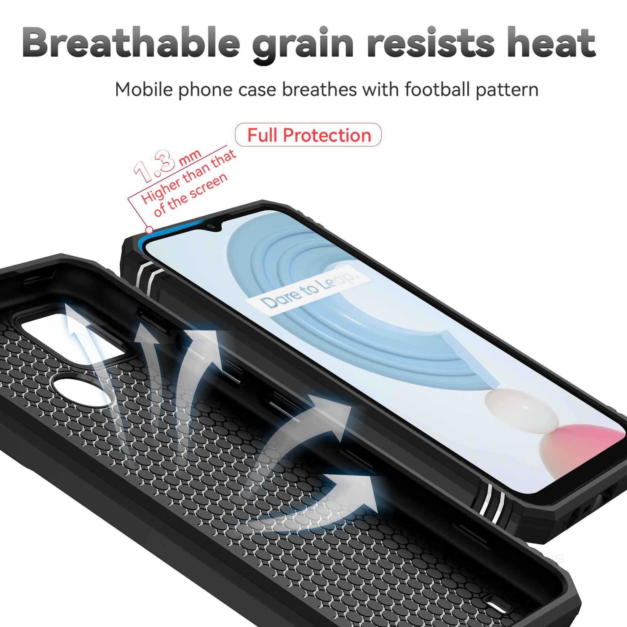 Case For Realme C21Y C25Y C11 Rugged Shockproof Cover with Slide Camera Cover