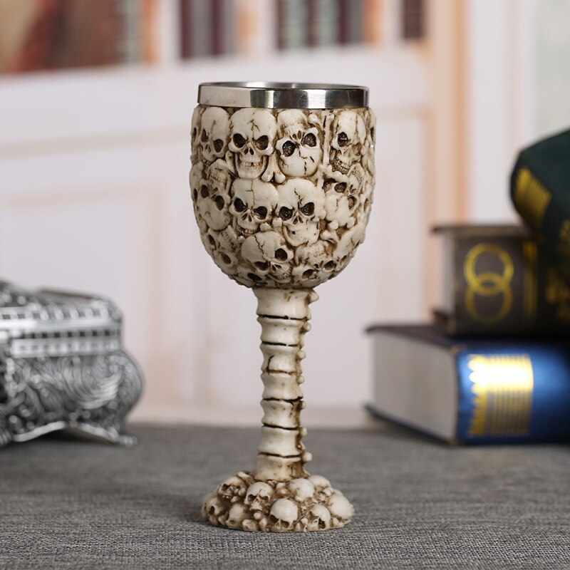 Rvs Retro Coolste Hars Schedel Beker Klauw Wijnglas Gothic Cocktail Bril Wolf Whiskey Cup Party Bar Drinkware: 6