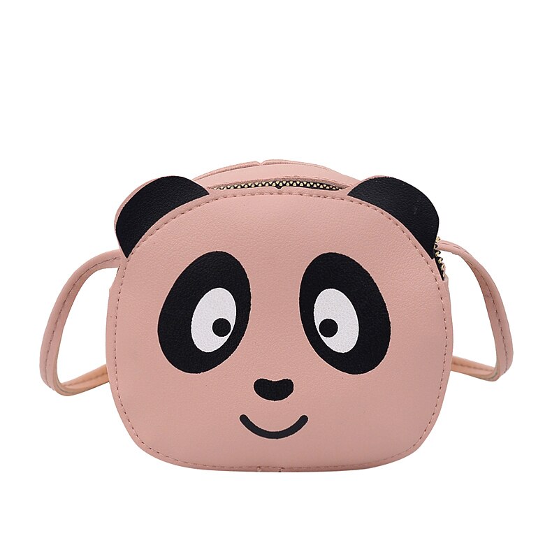 Schulter Taschen Mädchen Mini Umhängetaschen Nette 3D Karikatur Panda Umhängetasche Wilden Kette Reise Kleine Taschen: Rosa