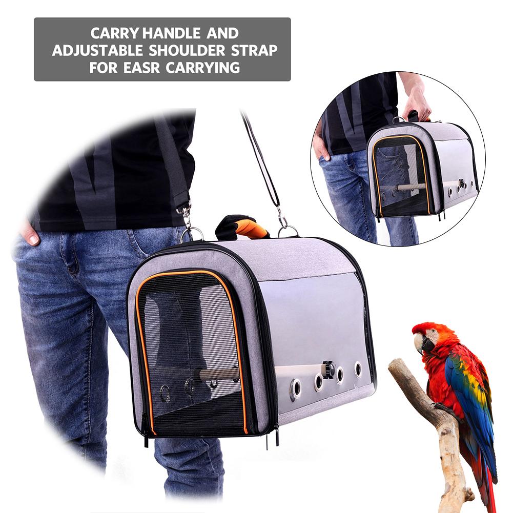 Proterbar fuglebærer fugl rejse bur med aborre hund rygsæk bærer til kæledyr papegøje kat kanin