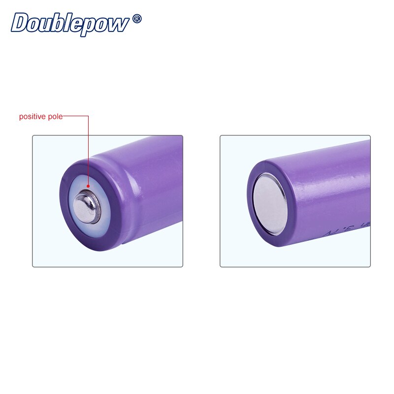 Doublepow DP-18650 1200mAh 3.7V Li-ion rechargeable 18650 battery HIGH CAPACITY FOR LANTERN