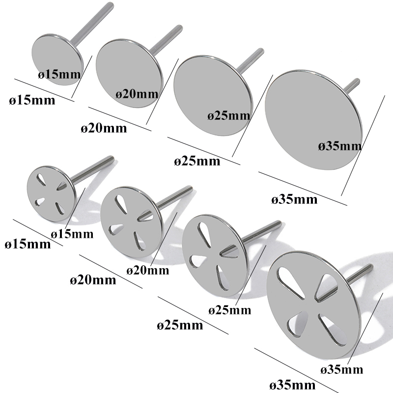 20/25/35mm Stainless Steel Nail Sanding Paper Disc for Foot Dead Skin Calluse Remove 3/32" Round Metal Disk Pedicure Accessories