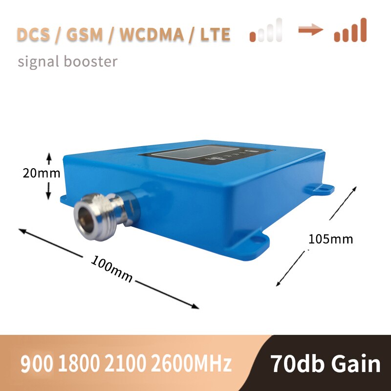 4G Cellulaire Versterker Gsm 900 1800 2100 2600Mhz Cellphone Cellulaire Repeater Gsm Dcs Wcdma Lte 2G 3G 4G Mobiele Signaal Booster