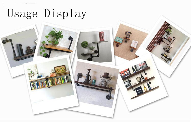 2Pcs Malleable Cast Iron Pipe Flange Threaded Antique Fixed Base Wall Mounted Pipe Fitting Retro style Flange DN15/20/25/32/40