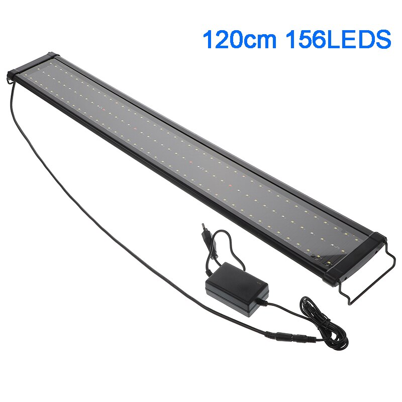 30-120cm LED Aquarium Light Multi-Color Full Spectrum Slim Fish Tank Aquatic Plant LandscapingMarine Grow Lighting Lamp EU PLUG: 120cm-EU PLUG