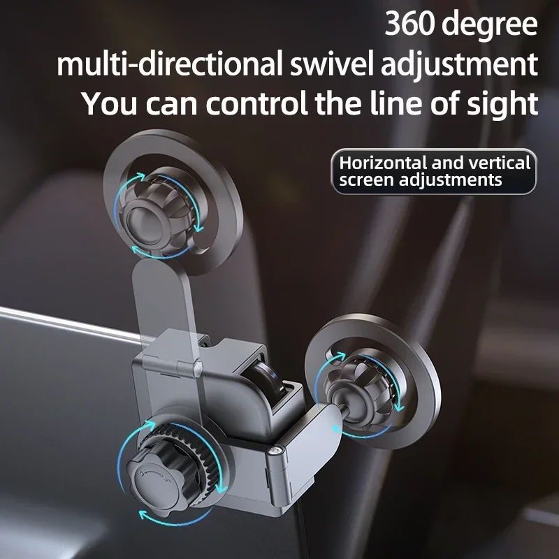Car Rotatable Display Screen Holder Mount Adjustable Magnetic Phone Holder Car Screen Side Phone Support Frame Phone Holder