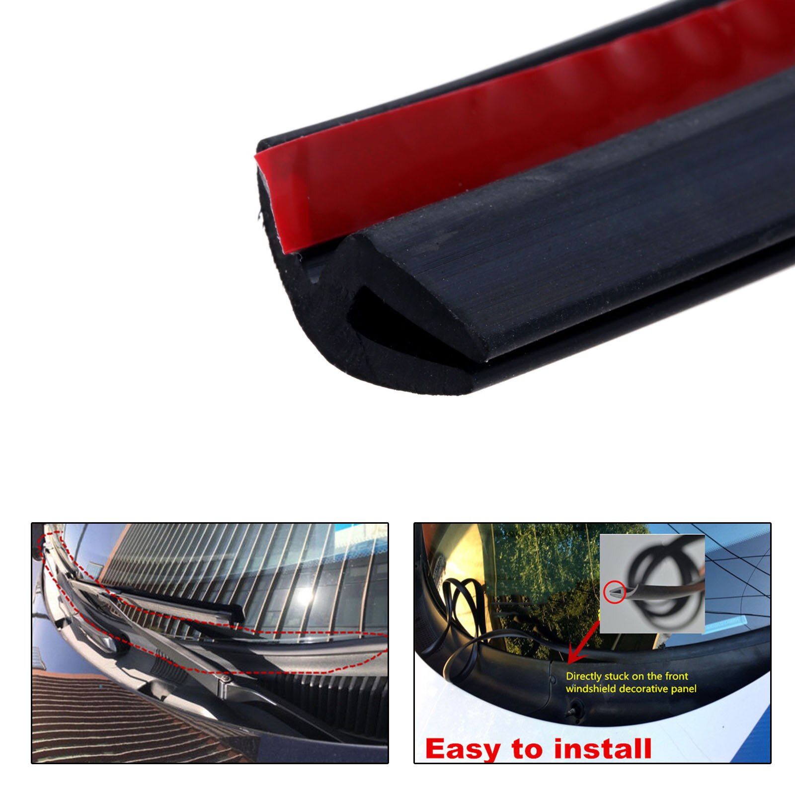 1.8 M Car Rubber Seal Car Supplies Trim Moulding Strips Windshield Panel Universal Sealed Strips