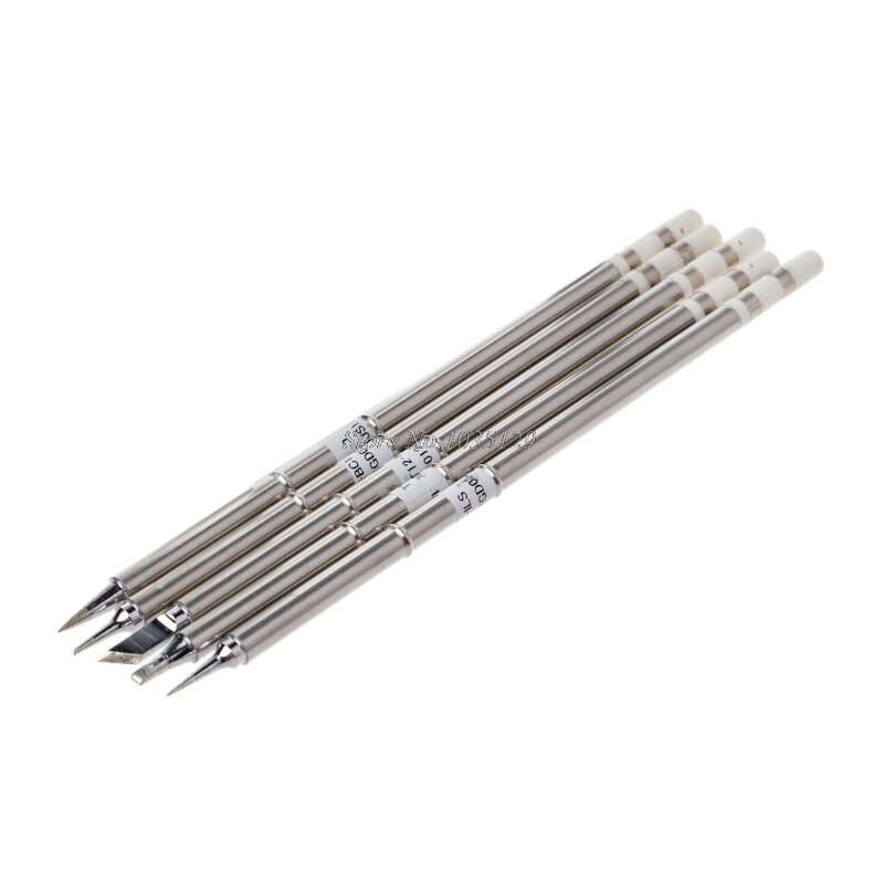 5 Pcs T12 Serie Soldeerbout Tips Voor Hakko FX951 Bakon 950D Soldeerstation Rental &