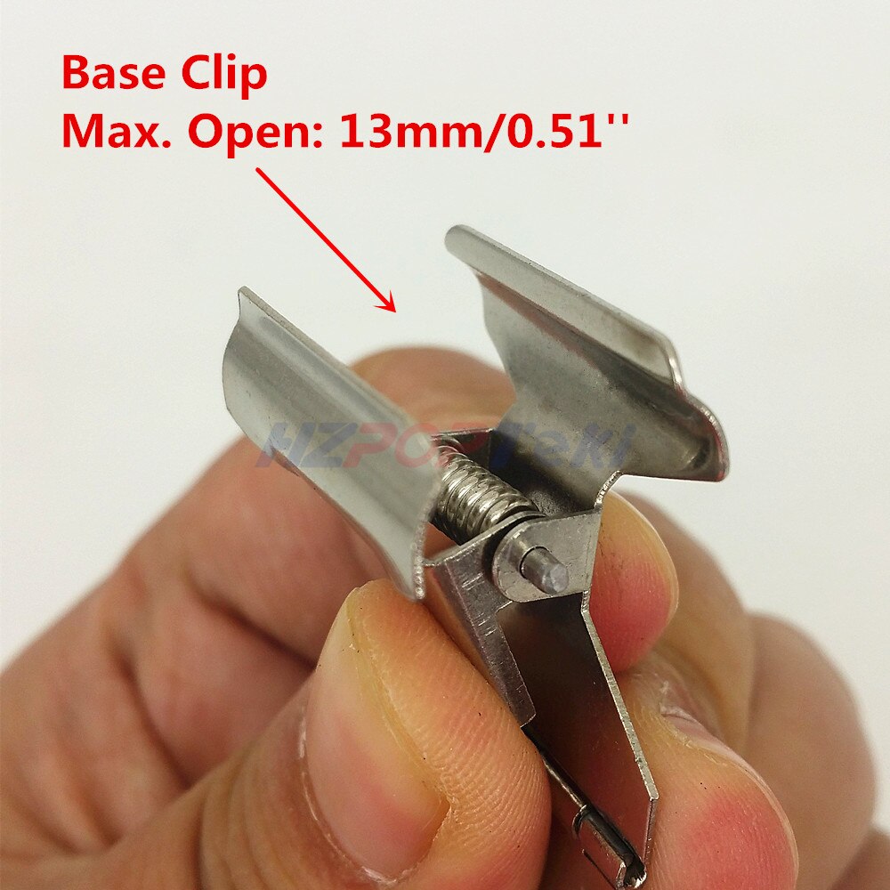Pop Metall Preis Etikett-Schild Papier Zeichen Karte Anzeige Clips Halfter Edelstahl H 5,5 cm Für Einzelhandel Brot Einkaufen Werbeaktionen 20 stücke