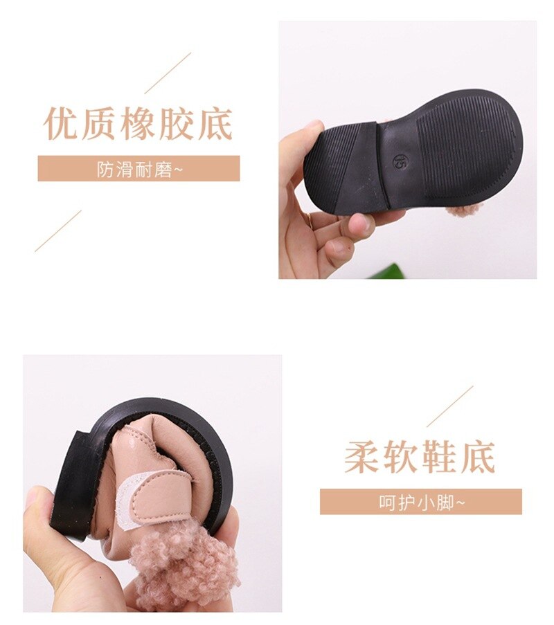 Winter Baby Mädchen Stiefel 1-2 Jahre alt freundlicher Schuhe Kleinkind Mädchen Baumwolle gepolsterte Schuhe Vlies Stiefel