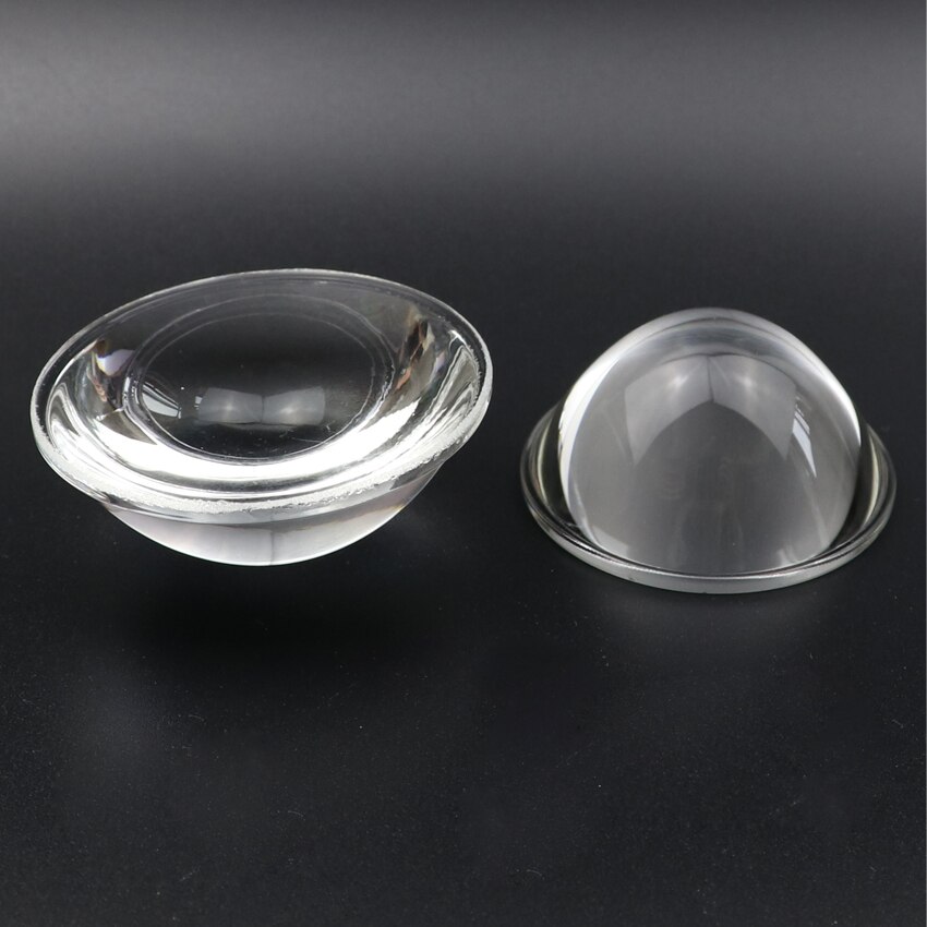 Lente de condensador convexo Plano de vidrio óptico, para linterna LED, proyector de lámpara automática, 28mm, 30, 39, 44mm, 45mm, 50, 52, 60, 67