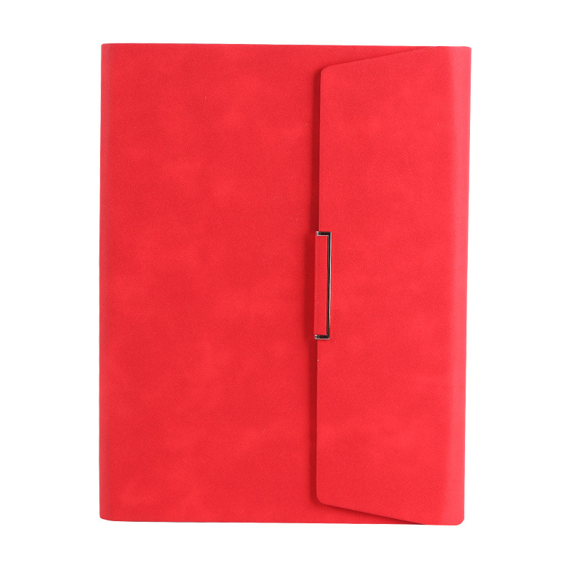 A5 Notebook Thickened Notepad Business Notebook Simple College Student A5 Notebooks Work Meeting Minutes Book: A5 red