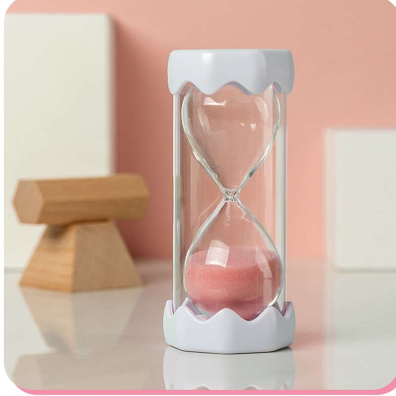 Lovely 30 Minutes Sand HourglassTimer Clock For Kit Study Using, Table Home Decor,Hourglass Timer Children: Pink