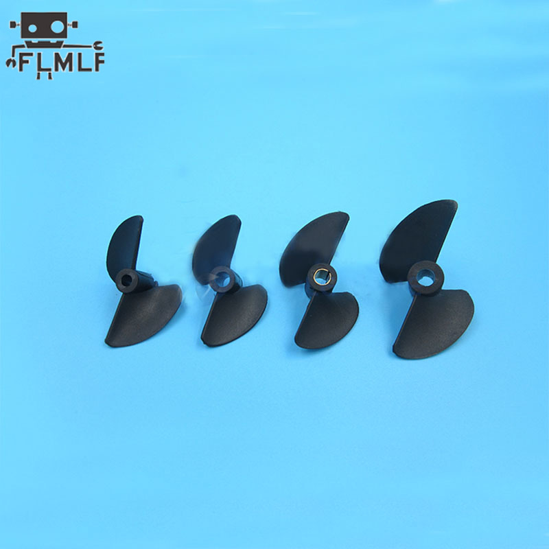 Hélice marina de dos aspas Rc, paleta de nailon P40 * D27 30 32 35 38 40 45 47mm, hélices de 3,17mm, 4mm de paso para piezas de barcos RC DIY