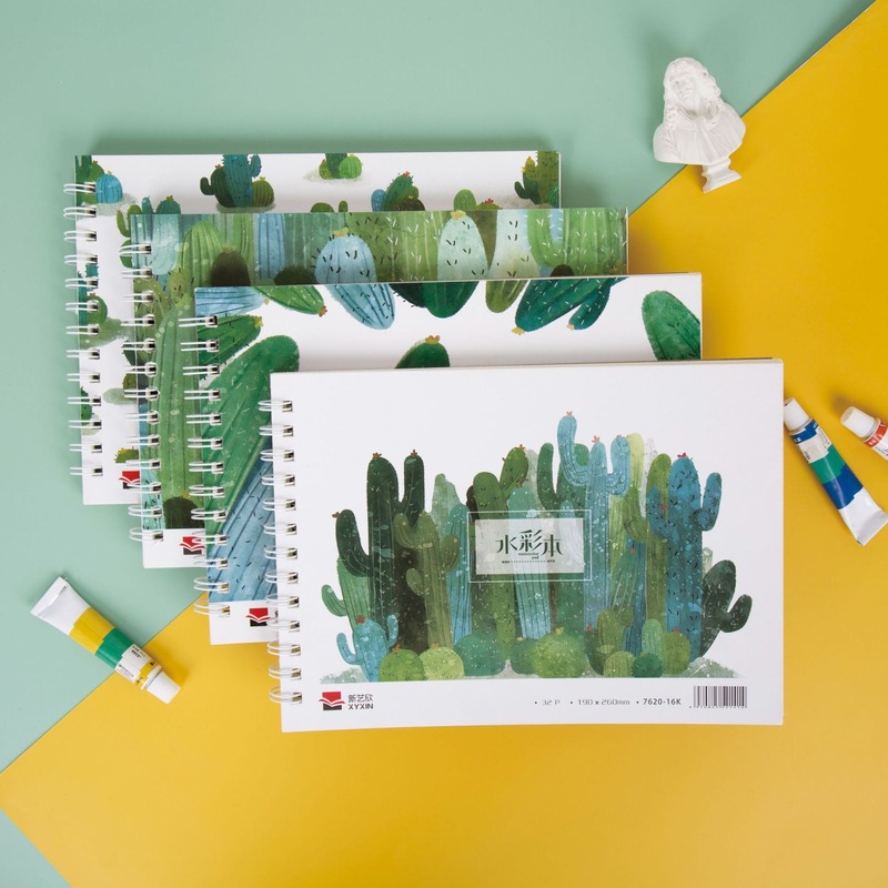 Livre en papier aquarelle A4 et 16K d'épaisseur 200g, livre aquarelle pour dessin, peinture à l'aquarelle, fournitures d'art de croquis pour enfants