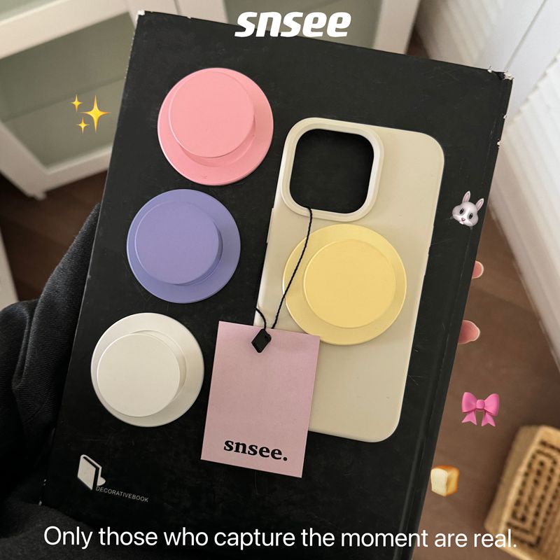 Acrylic Phone Grip Foldable Desktop Phone Holder Simple Phone Support Stand Ring for Iphone Huawei Xiaomi