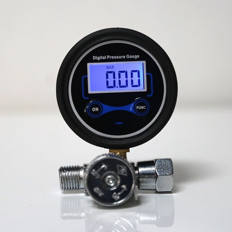 Digitale 1/4 &quot;200PSI Luchtdruk Regulator Gauge Regelklep Voor Spuitpistool