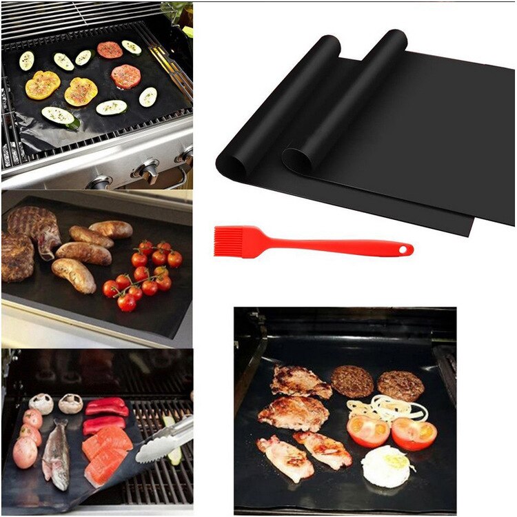 Neue Wärme BBQ Grill matt Kupfer Backformen matt Grill Braten Blatt Tragbare Einfach Reinigen Grill Pad BBQ Werkzeug fabrik preis