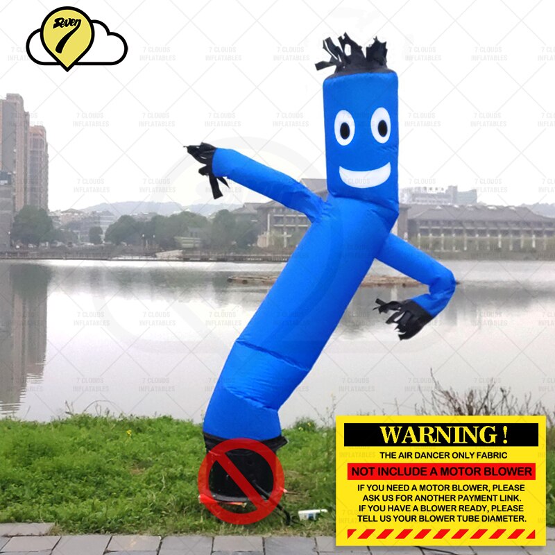 3m 10ft Inflatable Tube Man Without Blower Price Advertising Air Sky Dancer House Sign Walker Fly Dancing Waving Puppet Stand Up: Blue-No Blower