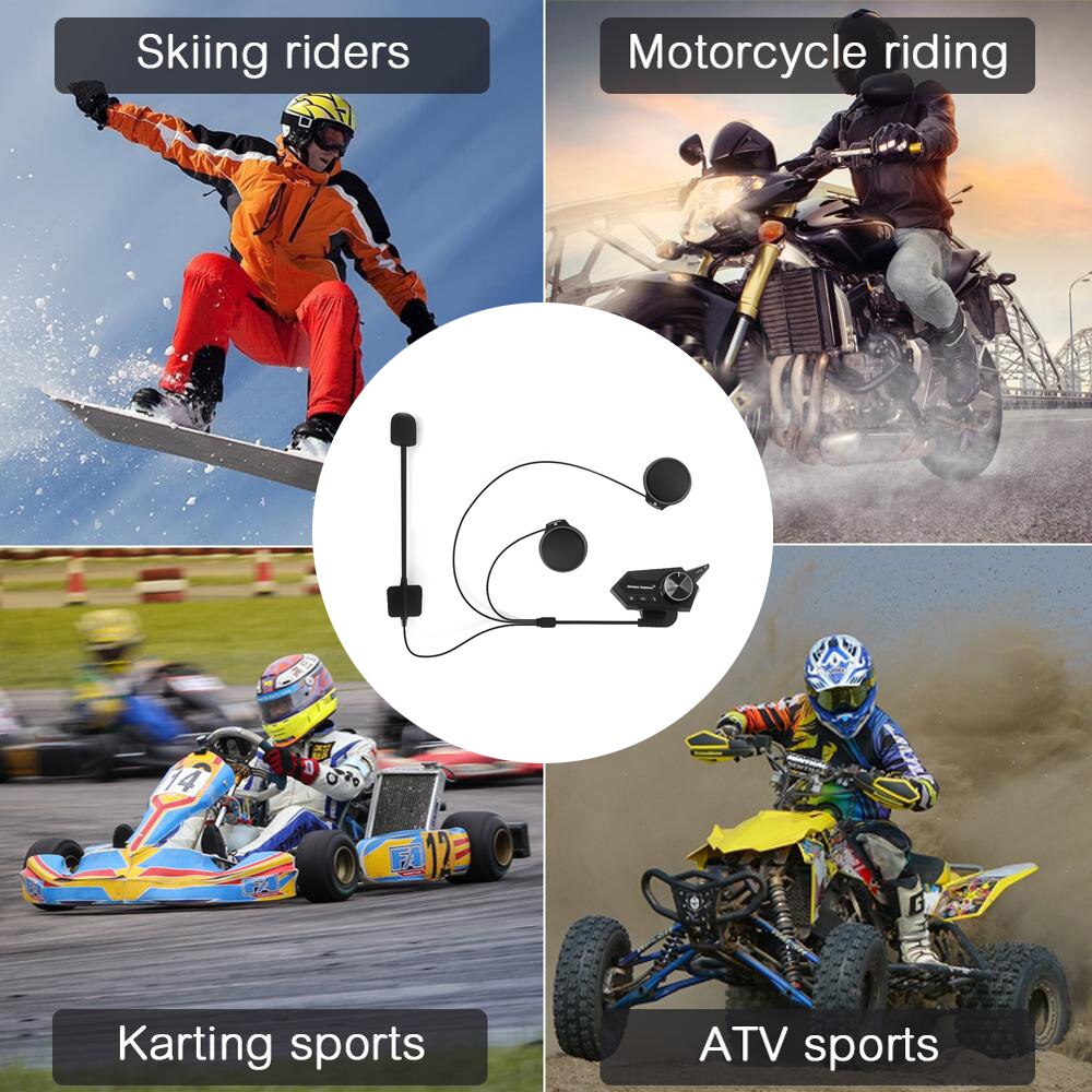 Bt18 mc-hjälmhögtalare hörlurar headset  mp3 cd radiohögtalare för mc-hjälm hörlurar för  mp3 mp4 gps mobiltelefon