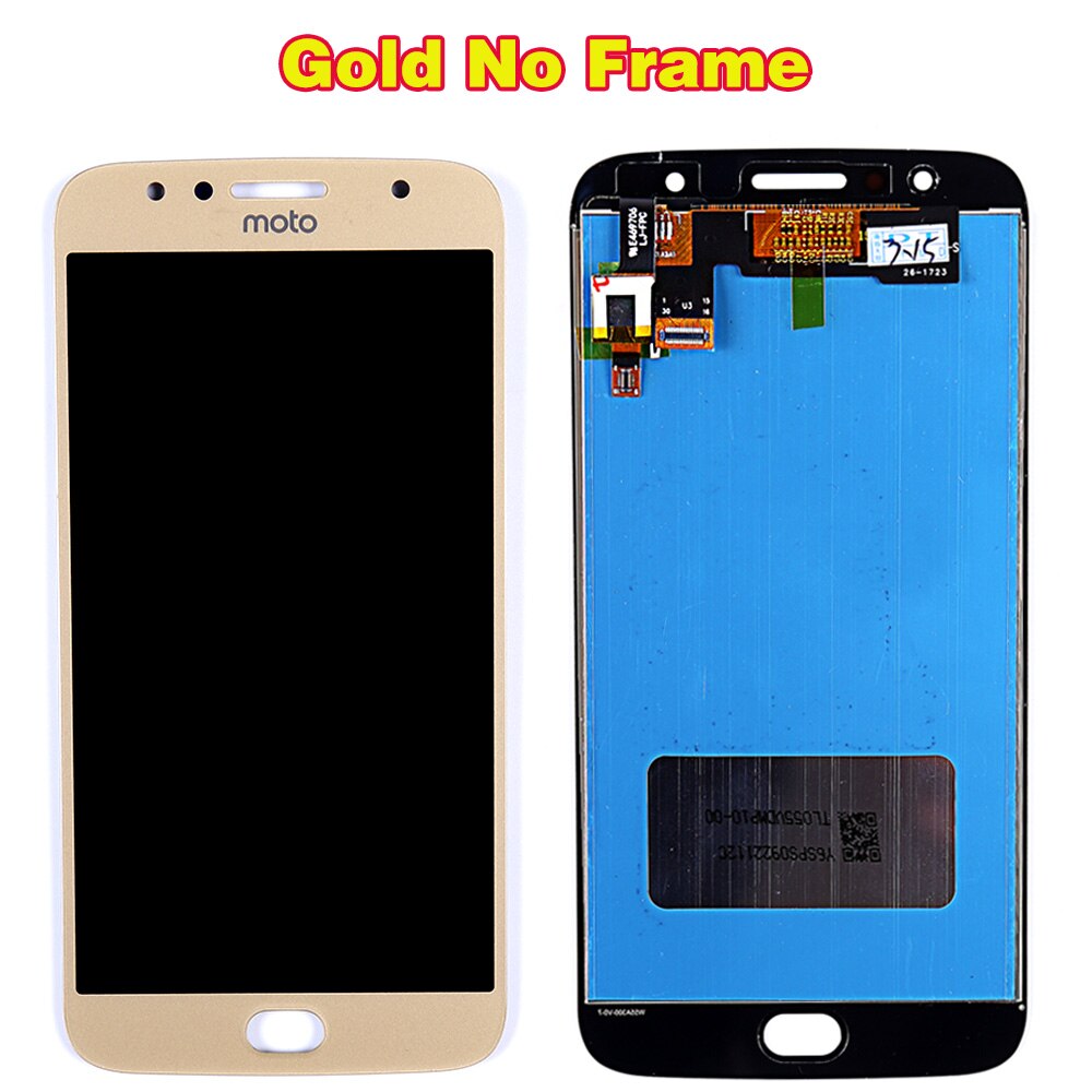 Motorola Moto G5S Plus 5.5 inch LCD Display XT1802 XT1803 XT1805 XT1086 Touch Screen Digitizer Assembly Free Glassfilm Tools: Gold without Frame