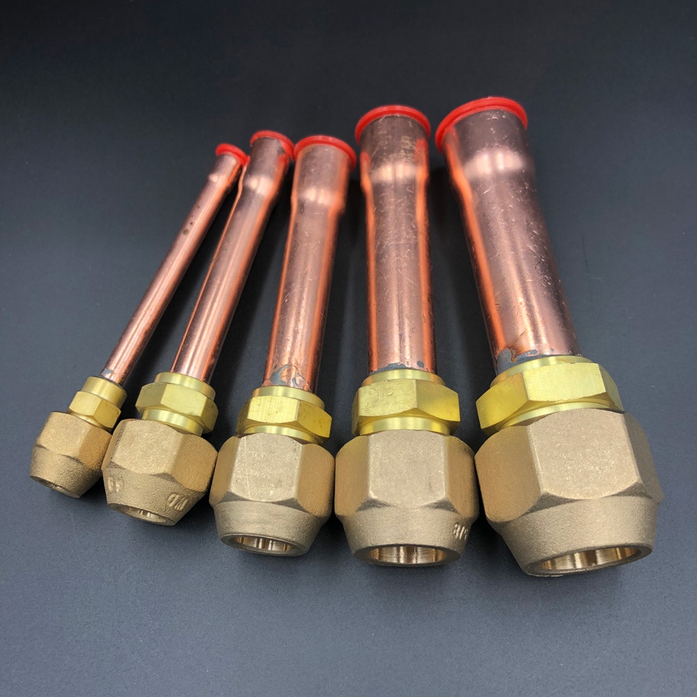 45 graden SAE 1/4 "3/8" 1/2 "3/4" Flare Connector Met Koperen Buis Messing Pijp Adapeter voor airconditioner