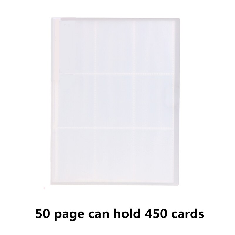 Transparent Card Collection Binder Pocket Trading Card Binder For Card A2UB: 50 card slot