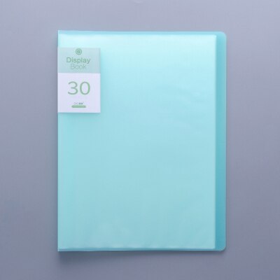 Displaybook Transparent Information Book Insert Folder Multi-layer Folder Student Folder Music Score Folder File Organizer: Green 30 pages