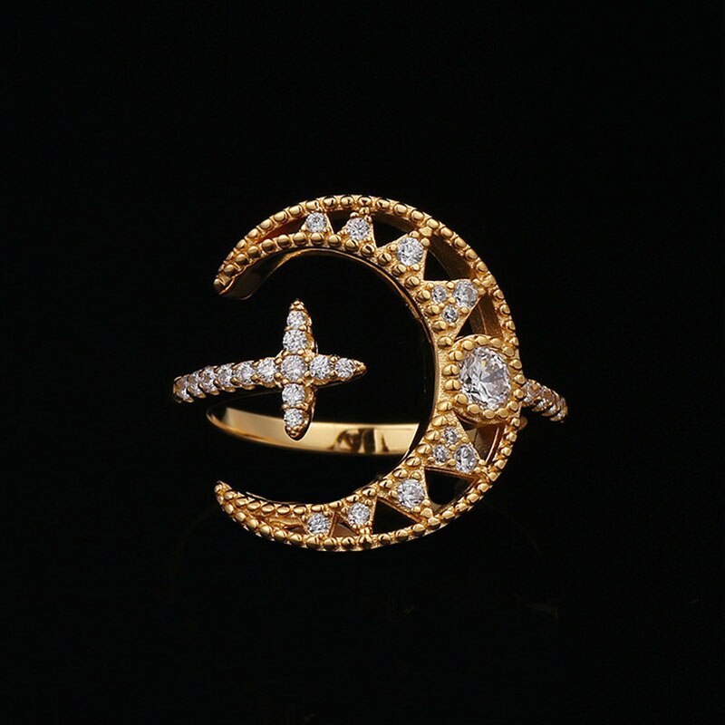 S925 Zilveren Ster En Maan Ketting Asymmetrische Maan Persoonlijkheid Oorbellen Mode Monaco Vrouwen Sieraden