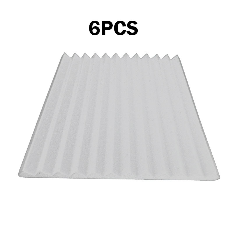 Acoustic Panels Soundproofing Foam Acoustic Sponge Wedges for Recording Studios Office Gaming Rooms Home Entertainment Theaters: 6pcs white