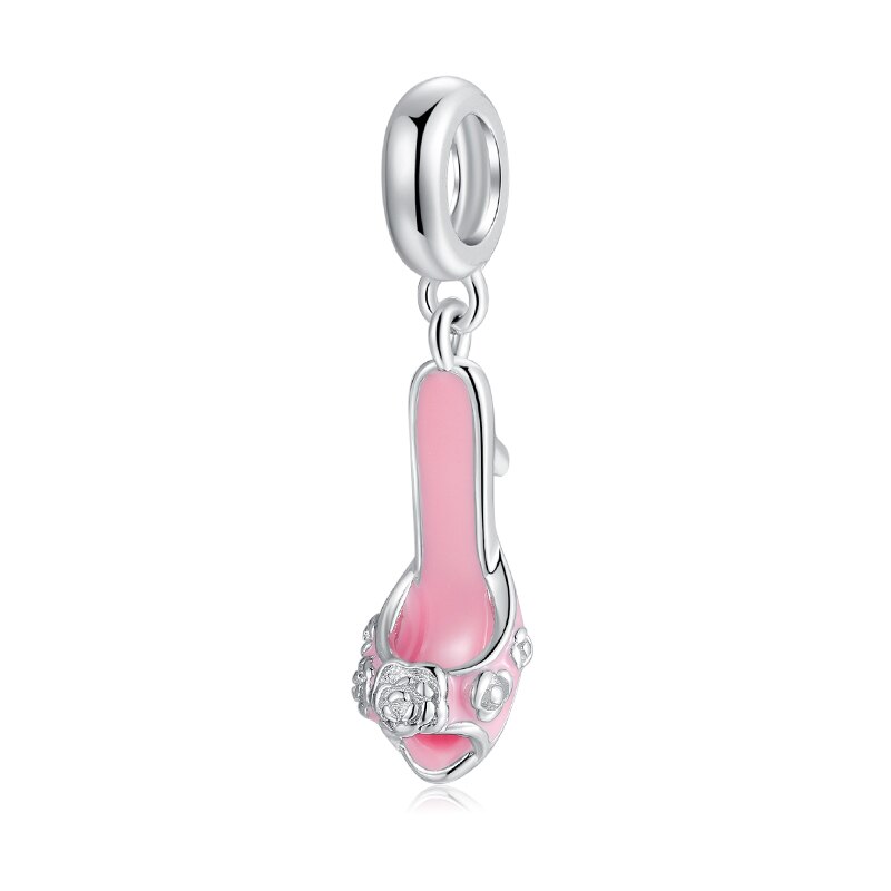 Flip-flops Metal Charm 100% 925 Sterling Silver charms for jewelry Fit Original Charms Bracelets making: PD0041
