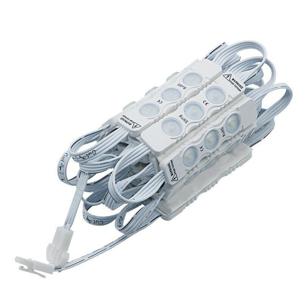 10pcs LED Module 2835 3 LED DC12V Waterdicht Advertentie LED Modules Wit RGB Kleur Super Heldere Verlichting 110 /220V