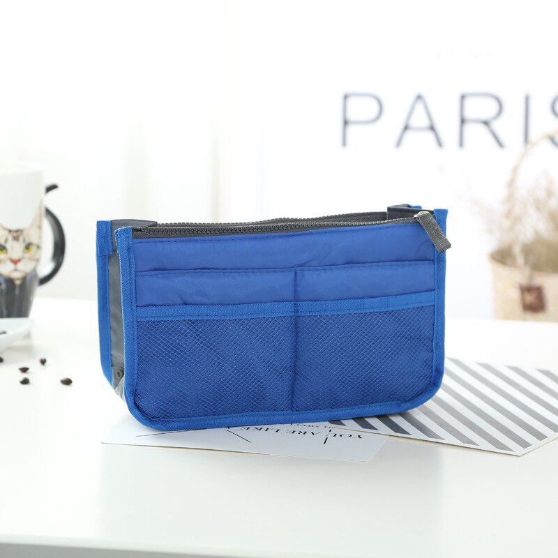 Inserto dell'organizzatore Del Sacchetto Per Le Donne di Nylon Organizzatore di Viaggi-Del Sacchetto Inserto della Borsa del Sacchetto-Dell'organizzatore Della Signora di Trucco Cosmetico del Sacchetto A Buon Mercato Delle Donne tote: 11