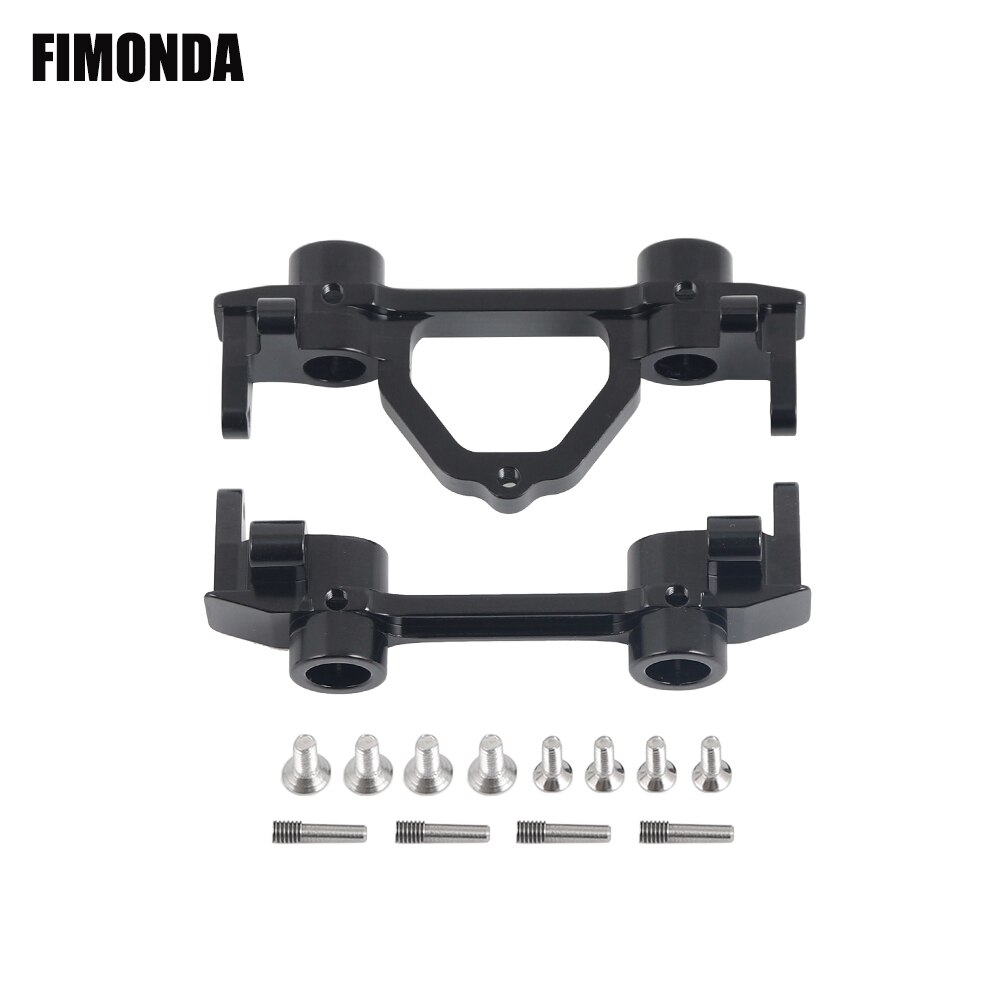 FIMONDA 1/10 RC Crawler Chassis In Metallo Kit di 313 millimetri 12.3 "Passo con di Trasmissione In Metallo di Alluminio Asse Telaio In Fibra di Carbonio ferroviario: Bumper Mount B