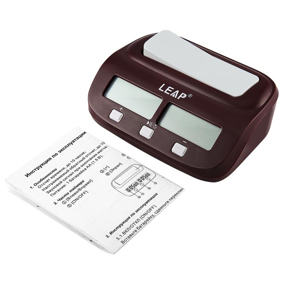 Compact Digital Chess Clock Count Up Down Timer Electronic Board Game Bonus Competition Master Tournament