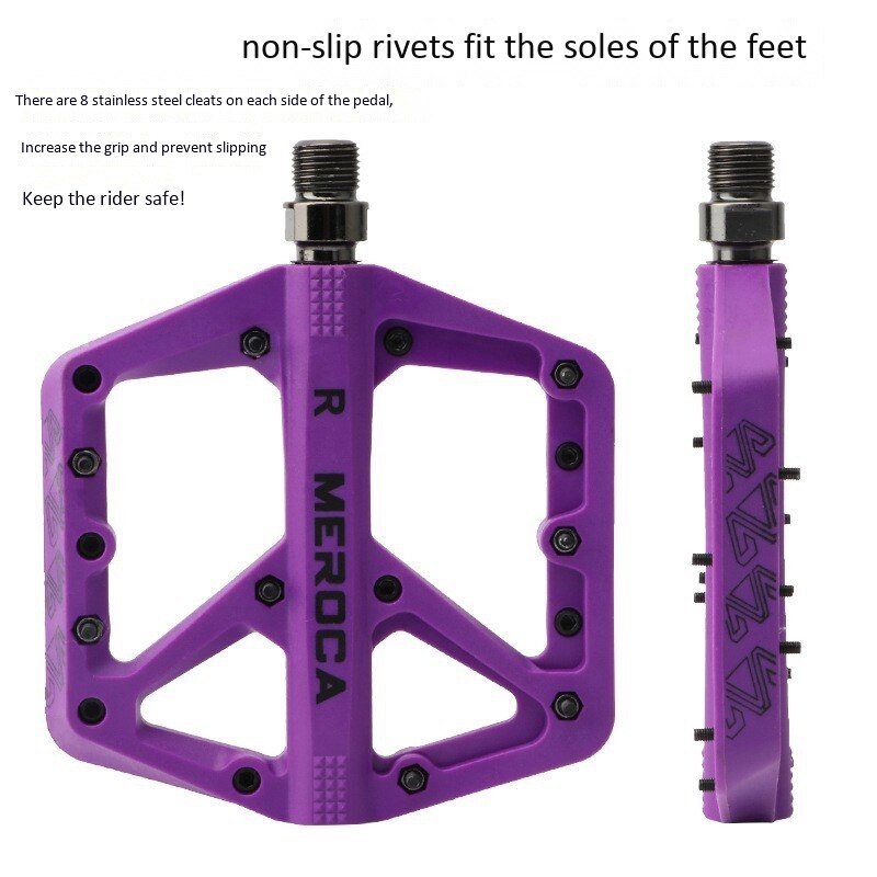 MEROCA-pedales planos ultraligeros para bicicleta de montaña, antideslizantes, accesorios para bicicleta de carretera