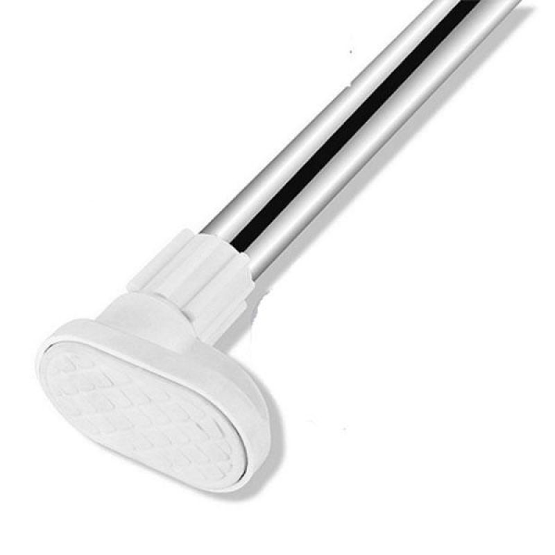 Telescopic Clothing Rod 150-270CM Adjustable Bathroom Shower Curtain Rod Free Punching Telescopic Rod Simple Curtain Support Rod