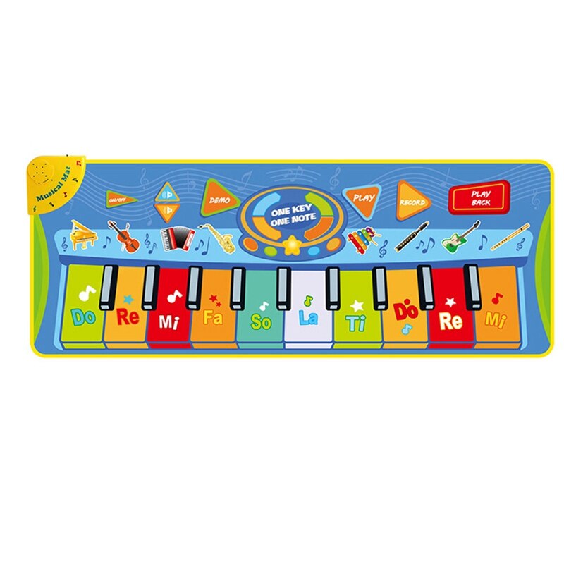 Multifunction Musical Instruments Mat Keyboard Piano Baby Play Mat Educational Toys for Children Kids: Default Title