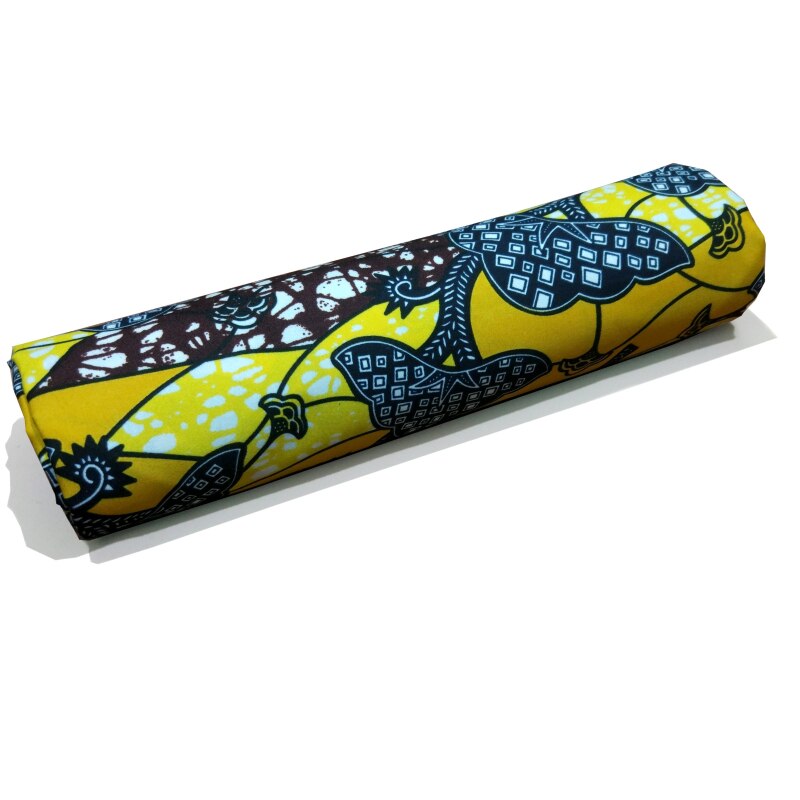 Ankara tyger gul 100%  polyester batik vax för brudklänning afrikanskt tryck tissu vax tyg 6 yards/styck