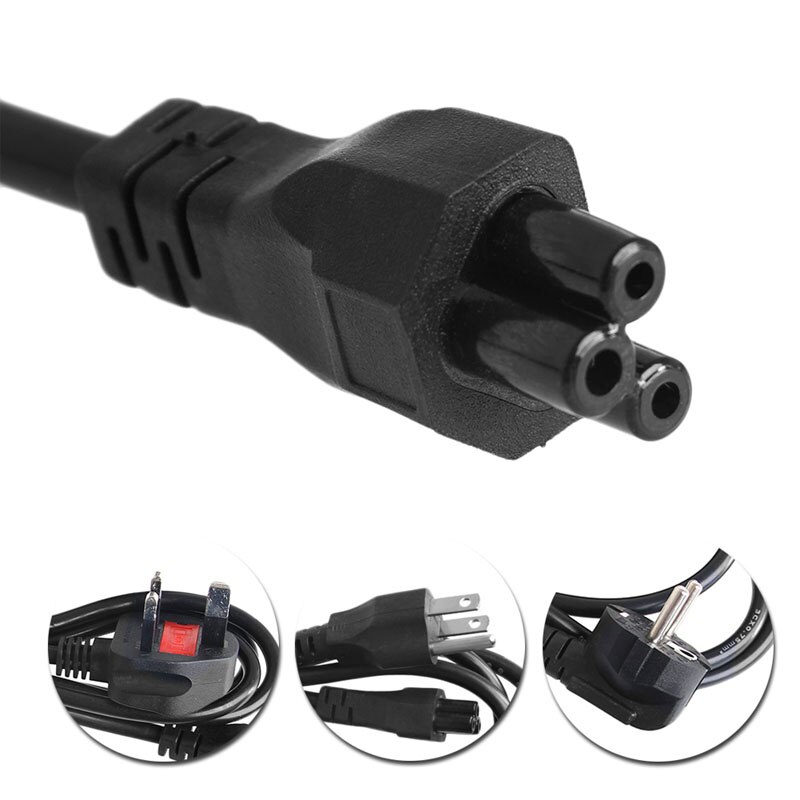C5 to 3- -benet bærbar ac-adapter oplader strømledning hovedkabel ledning us/dk/eu stik sep 12