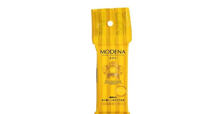 PADICO Modena Air Dry Soft Polymer Resin Clay Waterproof 60g/250g 8 Colors For Modeling: yellow 60g