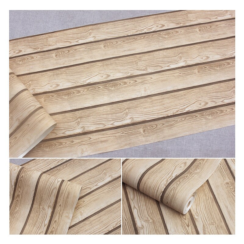 3D wood texture Chinese imitation wood grain wallpaper log color antique wood ceiling ceiling wallpaper: 29203