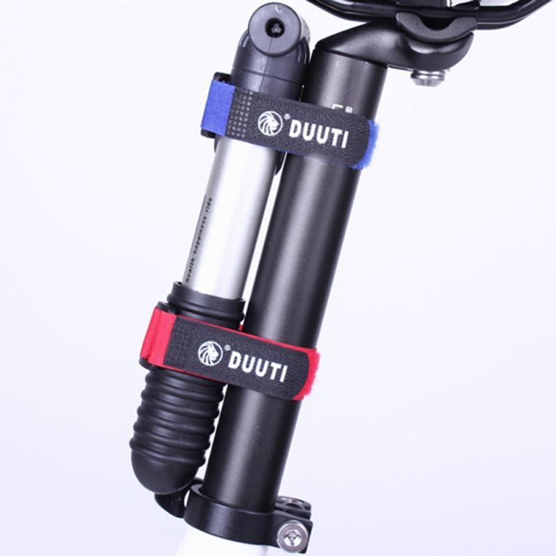 Uds MTB bicicleta de carretera correa de fijación multifuncional ajustable de Nylon Velcro lazos bicicleta Cables fijación inflador de bicicleta